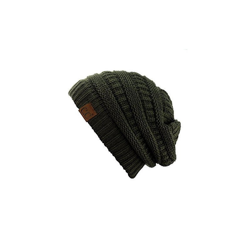 C.C Trendy - Gorro de punto trenzado grueso y suave