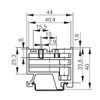 WITTKOWARE Adaptor / Holder for 35 mm DIN Rail 2