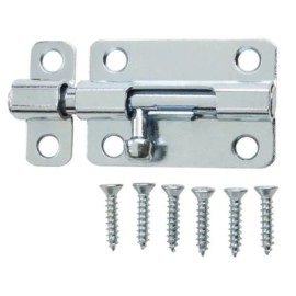 Everbilt 2-1/2 in. Zinc Plated Steel Door Gate Cabinet Safety Barrel Bolt 15142