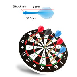 YUNYAN 2BA Dart Shaft 6 Pieces Integrated Dart Shaft Flights Integrated Dart Shafts Transparent Anti Break Dart Accessory Kit for 2BA Dart Barrels with Thread Diameter 3 Colours