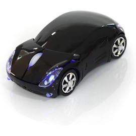 Ratón Inalámbrico Deportivo 2,4 GHz con Forma de Coche - para Juegos, Compatible con 98, 7,