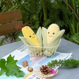 Apricot Lamb Cute Toys Plush Fresh Corn Perfect Stuffed Food Soft Cuddly Perfect for Kids 5.9 Inches
