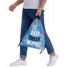 Qiohoey Eat Sleep Cheer Repeat Drawstring Backpack Gym String Bag