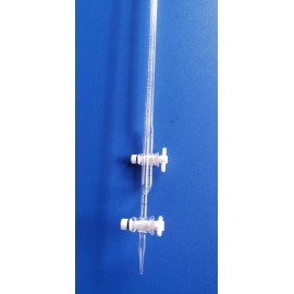 beyondsupply LAB Glass micro burette 5ml PTFE new