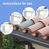 Htudcoue 60 Pack 5 Inch Gutter Hangers, with 1/4 inch