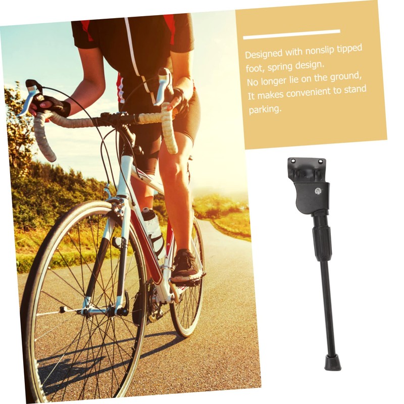 KOMBIUDA Rear Mount Bike Kickstand Single Side Stand Folding Strong