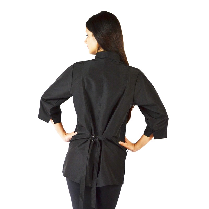 Ladybird Line 512 Black 3/4 Sleeve Stylist Jacket, Water, Bleach