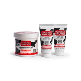 UDDERLY SMOOTH NonGreasy Crema hidratante para manos y cuerpo, 1 kit, 3 unidades