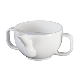 Dr. Junghans Medical 29001 Krankentasse (Schnabeltasse) 2 Henkel, weiß