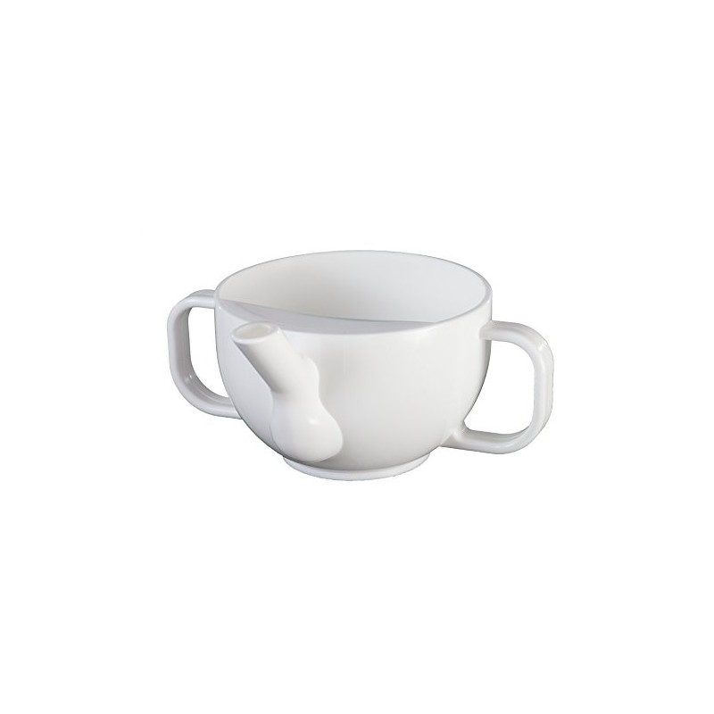Dr. Junghans Medical 29001 Krankentasse (Schnabeltasse) 2 Henkel, weiß