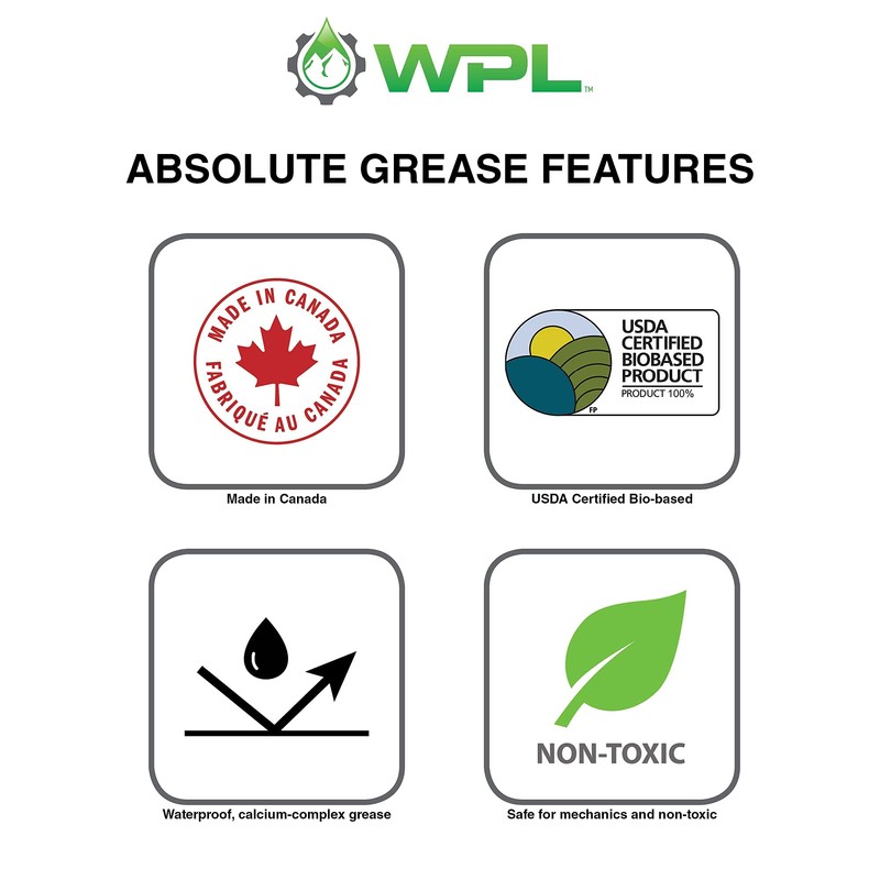 WPL Absolute Bicycle Grease 454g - All-Purpose Bike Grease and