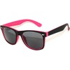 Women Classic Vintage Black – Pink Two Tone Sunglasses Smoke