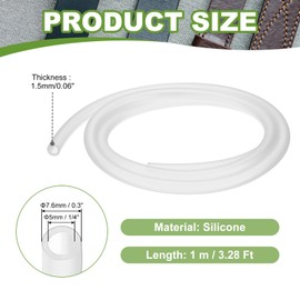 YELARXI YELARXI Fuel Line Hose Tube, Petrol Fuel Gas Line Pipe Hose Tubing, 1/4" ID 3.3 ft Fit for Small Engine String Trimmer Chainsaw Blower Lawn Mower and Other Power Tools (Transparent)