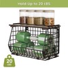 GGIU Wire Fruit Basket for Kitchen Storage: Hanging and Counter
