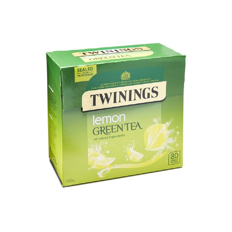 TWININGS Lemon Green 80S 160G