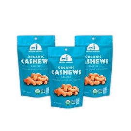 Mavuno Harvest Organic Direct Trade Premium Whole Cashews, Dry Roasted, 4 Ounce (Pack of 3)