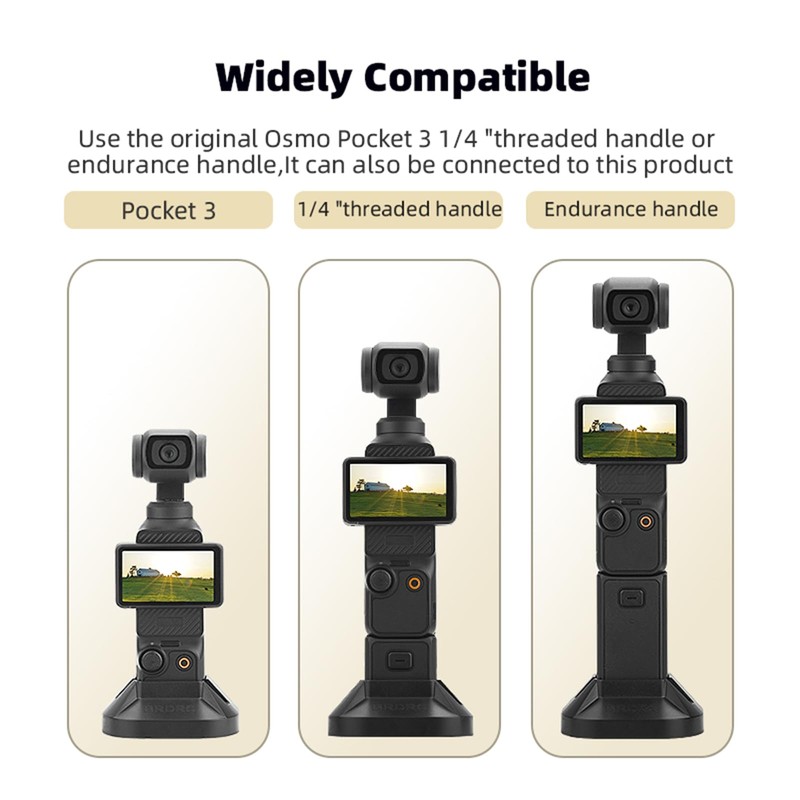 ZJRXM Desktop Mount for DJI Osmo Pocket 3, Desk Mount
