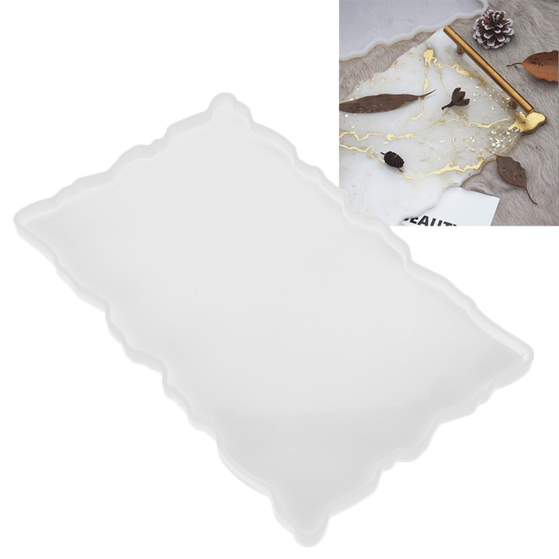 Silicone Fruit Tray Tea Tray Mold Irregular Coasters Art DIY