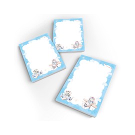 Junapack 12 Mini Notepads Animals on Aeroplane Party Bags for Children's Birthday Party Favours for Girls Boys / A7 Format