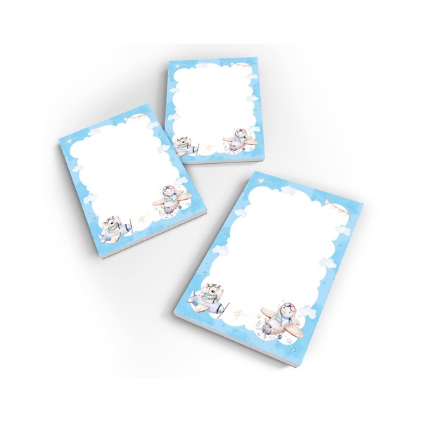 Junapack 12 Mini Notepads Animals on Aeroplane Party Bags for