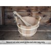 HSE Cedar Sauna Bucket & Ladle (4L, Red Cedar)