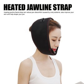 TARSHYRY 3 Gears Face Heating Pad, Heated Face Mask with 60s Time Settings, USB Electric Wearable Electric Heat Wrap, Heated Relief Product for Chin Jaw Clicking, Clenching