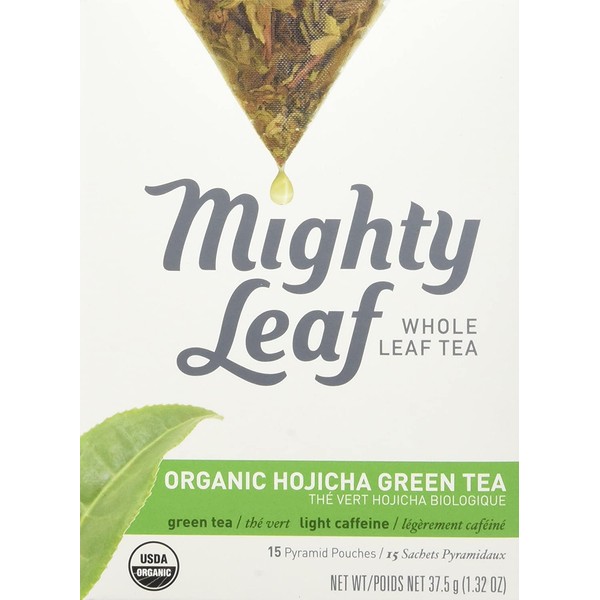 Mighty Leaf Green Tea, Organic Hojicha, 15 Pouches