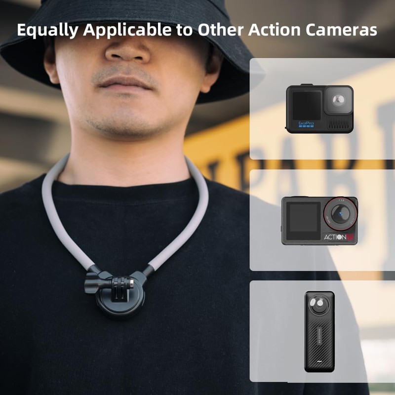 SUREWO Pocket 3 Magnetic Neck Mount, Extended Quick Release POV/Vlog