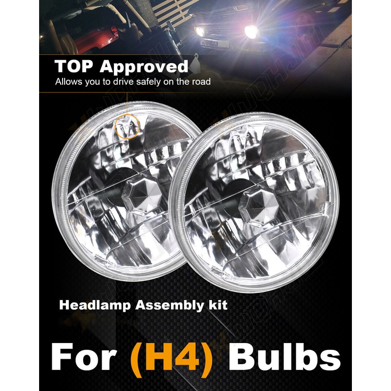 CHUSYYRAY For Hummer H2 2003-2008 2009 2pcs DOT 7 inch