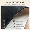 Artbloss Dish Drying Mat Absorbent American Coffee Mat Rubber Backed