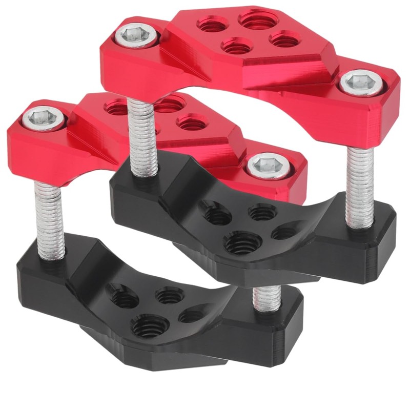 Windance 2pcs Motorcycle Bumper Clamp Bracket, Driving Fog Lights Holder,