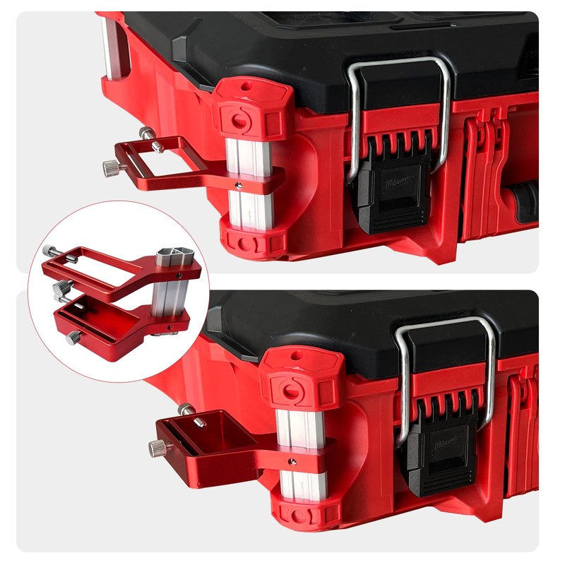 JMSMSH Tool Box Level Mount Holder For Milwaukee Packout Set