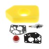 POWERTOOL Carburetor Diaphragm Gasket Kit, Filter Spark Plug Service Rebuild