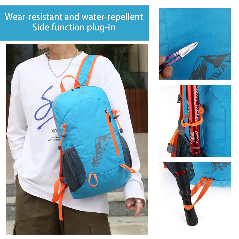 Hiking Backpack,20L Sports Lightweight Folding Waterproof Ultra-Light Backpack Suitable For