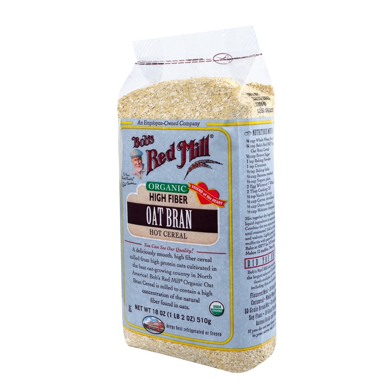 Bob's Red Mill Organic Oat Bran Hot Cereal, 18 Ounce