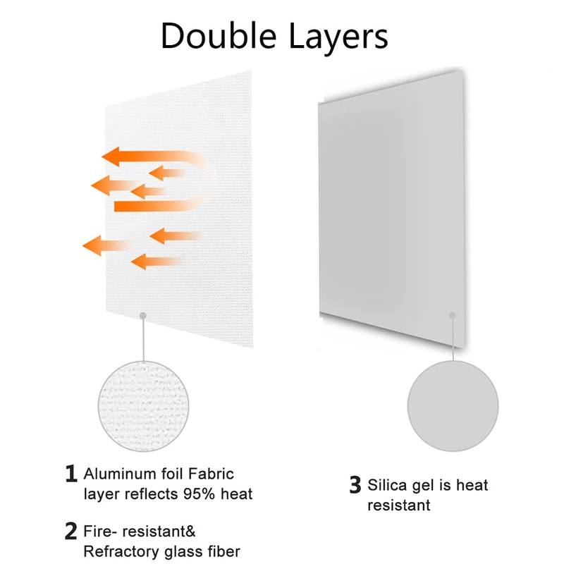 30 Inch Fire Pit Mat Large Round Gas BBQ Fireproof