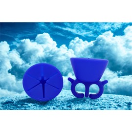 Wearable Nail Polish Holder Ring, Manicure and Pedicure Accessories (Mystic Blue)