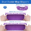 Decorniqu 5 Pairs 10 PCS Mop Slippers for Floor Cleaning