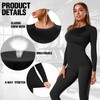 Coume 4 Pack Women's Compression Long Sleeve Shirts Crew Neck