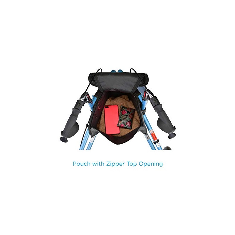 NOVA Medical Products Pouch Bag for 3 Wheeled Rollator Walker,