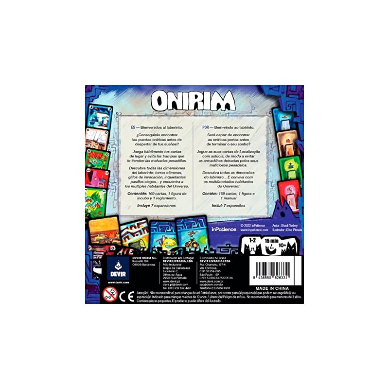 Devir Onirim en Español Juego de Mesa