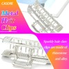 CASDRE Rhinestone Hair Claw Clips Metal Medium Hair Clips Sparkly