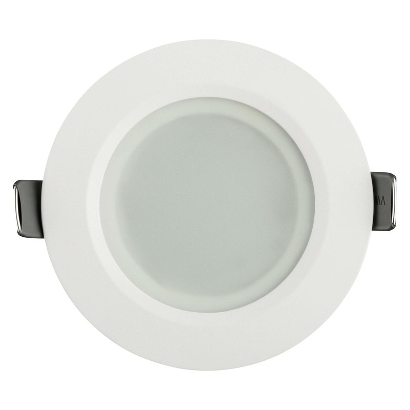 SEBSON 6x Downlight type 15 Bathroom IP44, Aluminium, White, LED/Halogen