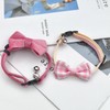 2 Pcs Kitten Bow Tie Collar with Bell Cute Cat