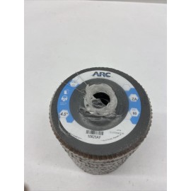 ARC ABRASIVES 4-1/2” x 7/8” - Hard Edge ZA Fiberglass Flap Disc, 60 Grit 10 Pack