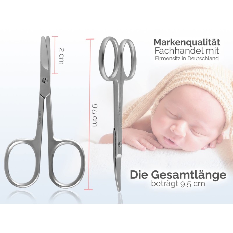 Professional Stainless Steel Nail Scissors with Rounded Tips