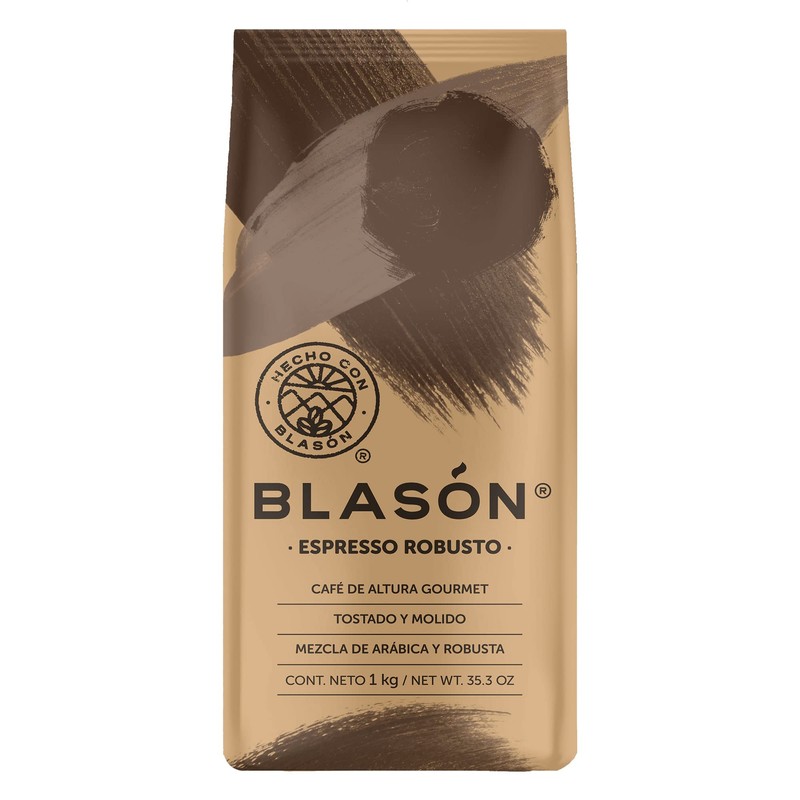 Blasón Café Gourmet Tostado y Molido Espresso Robusto 1 Kg