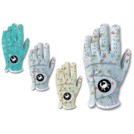 Beaches Booze Golf Gloves Funny - Men's 100% Cabretta Leather Left Right Hand Golfer Gag Gift All Weather Grip Adult Sizes Small Medium Large XL XXL