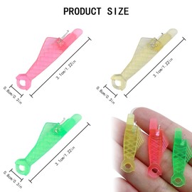 TRKETK 30 Pcs Fish Mouth Sewing Machine Needle Threader, Easy Selfthread Needle Threaders Kit Automatic Sewing Needle Threader Quick Hand Sewing Machine Needle Threader Tool, Three Colors