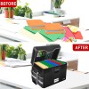 DocSafe Fireproof Document Box with Lock, File Storage Organizer with